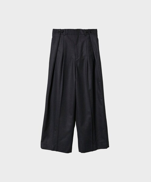 【セール】【INSCRIRE/アンスクリア】Wool Gabardine Transform Pants/ウールギャバジントランスフォームパンツ/スラックス（その他パンツ）｜INSCRIRE（アンスクリア）