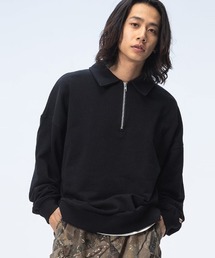 Goodwear ハーフジップ オーバーサイズ トレーナー 衿付き 2W-764208