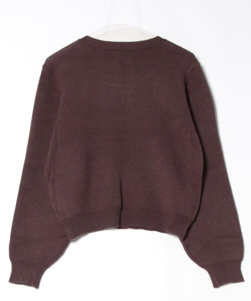 flower(フラワー)の「ポッピングリボンニット(ニット/セーター・レディース・ネイビー/ブラウン・FREE)」の3枚目の写真