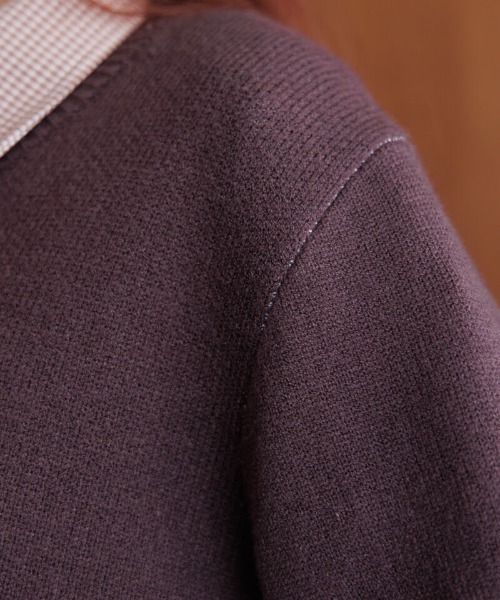 flower(フラワー)の「ポッピングリボンニット(ニット/セーター・レディース・ネイビー/ブラウン・FREE)」の10枚目の写真