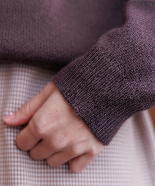 flower(フラワー)の「ポッピングリボンニット(ニット/セーター・レディース・ネイビー/ブラウン・FREE)」の11枚目の写真