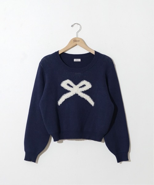 flower(フラワー)の「ポッピングリボンニット(ニット/セーター・レディース・ネイビー/ブラウン・FREE)」の17枚目の写真