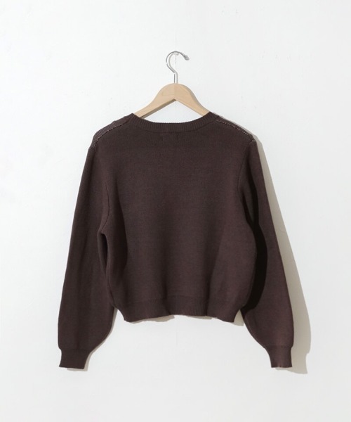 flower(フラワー)の「ポッピングリボンニット(ニット/セーター・レディース・ネイビー/ブラウン・FREE)」の20枚目の写真