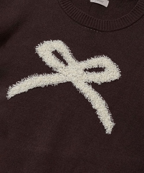 flower(フラワー)の「ポッピングリボンニット(ニット/セーター・レディース・ネイビー/ブラウン・FREE)」の22枚目の写真