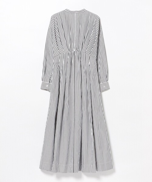 BEAMS HEART(ビームスハート)の「ストライプシャツ シェイプワンピース(ワンピース・レディース・ブラック/ネイビー・FREE)」の16枚目の写真