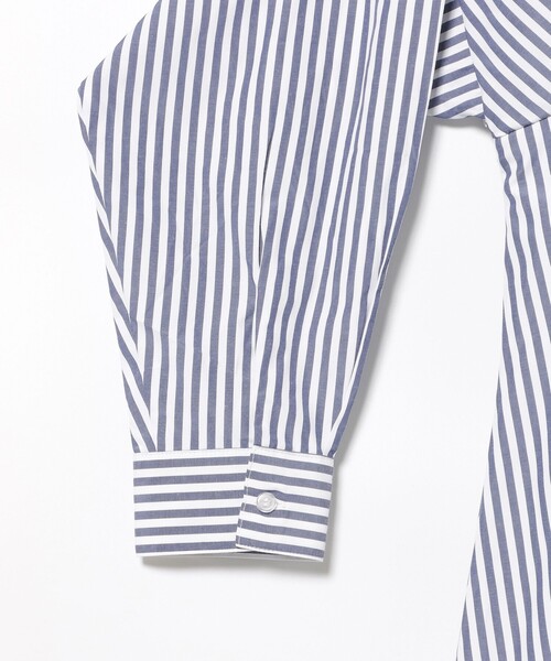 BEAMS HEART(ビームスハート)の「ストライプシャツ シェイプワンピース(ワンピース・レディース・ブラック/ネイビー・FREE)」の20枚目の写真