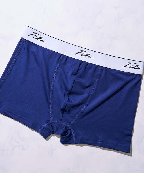FILA（フィラ）の「【FILA / フィラ】前閉じ 立体成型 ストレッチ ボクサーパンツ（ボクサーパンツ・メンズ・ブラック×ブラック/グレー/ブラック/ネイビー/ブラック系1/グリーン・MEDIUM/LARGE/X-LARGE）」の6枚目の写真