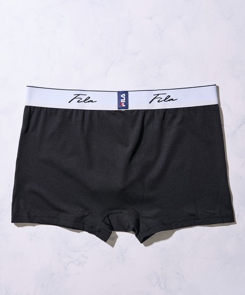 FILA（フィラ）の「【FILA / フィラ】前閉じ 立体成型 ストレッチ ボクサーパンツ（ボクサーパンツ・メンズ・ブラック×ブラック/グレー/ブラック/ネイビー/ブラック系1/グリーン・MEDIUM/LARGE/X-LARGE）」の8枚目の写真