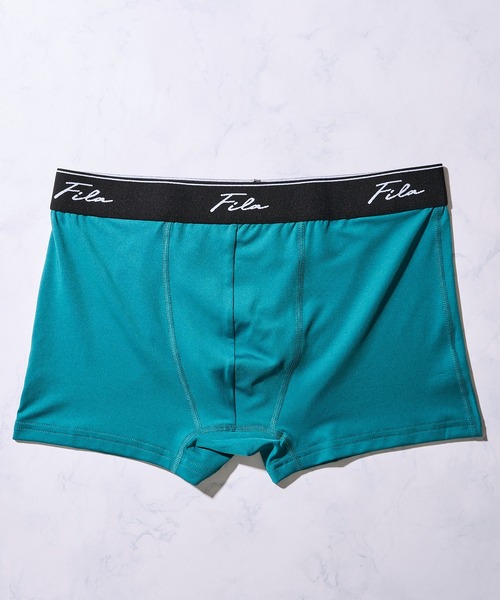 FILA（フィラ）の「【FILA / フィラ】前閉じ 立体成型 ストレッチ ボクサーパンツ（ボクサーパンツ・メンズ・ブラック×ブラック/グレー/ブラック/ネイビー/ブラック系1/グリーン・MEDIUM/LARGE/X-LARGE）」の15枚目の写真