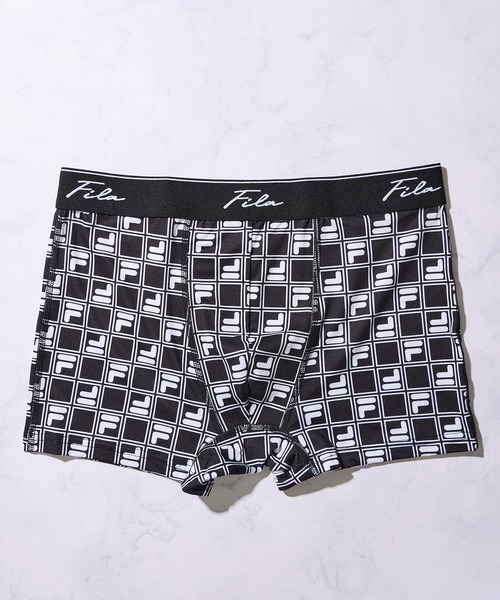 FILA（フィラ）の「【FILA / フィラ】前閉じ 立体成型 ストレッチ ボクサーパンツ（ボクサーパンツ・メンズ・ブラック×ブラック/グレー/ブラック/ネイビー/ブラック系1/グリーン・MEDIUM/LARGE/X-LARGE）」の11枚目の写真