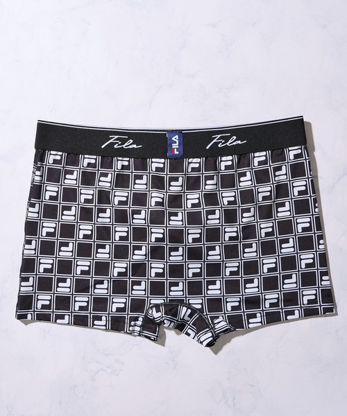 FILA（フィラ）の「【FILA / フィラ】前閉じ 立体成型 ストレッチ ボクサーパンツ（ボクサーパンツ・メンズ・ブラック×ブラック/グレー/ブラック/ネイビー/ブラック系1/グリーン・MEDIUM/LARGE/X-LARGE）」の12枚目の写真