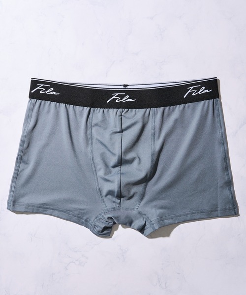 FILA（フィラ）の「【FILA / フィラ】前閉じ 立体成型 ストレッチ ボクサーパンツ（ボクサーパンツ・メンズ・ブラック×ブラック/グレー/ブラック/ネイビー/ブラック系1/グリーン・MEDIUM/LARGE/X-LARGE）」の13枚目の写真