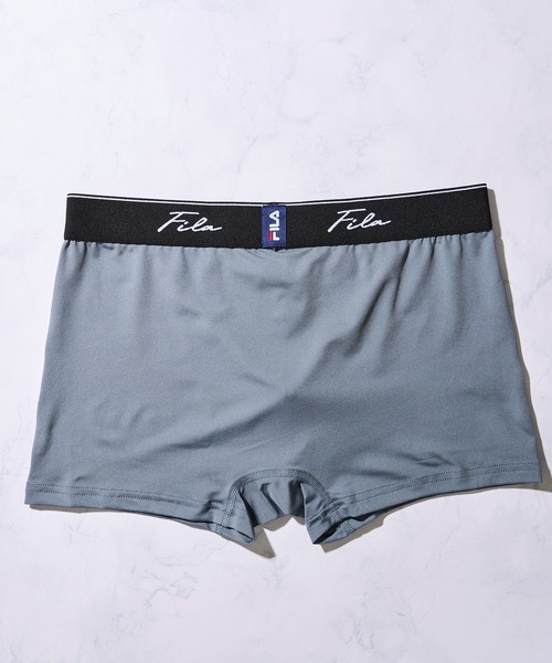 FILA（フィラ）の「【FILA / フィラ】前閉じ 立体成型 ストレッチ ボクサーパンツ（ボクサーパンツ・メンズ・ブラック×ブラック/グレー/ブラック/ネイビー/ブラック系1/グリーン・MEDIUM/LARGE/X-LARGE）」の14枚目の写真