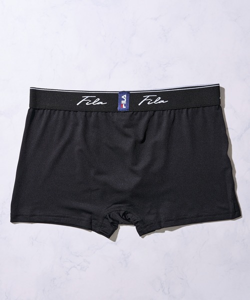FILA（フィラ）の「【FILA / フィラ】前閉じ 立体成型 ストレッチ ボクサーパンツ（ボクサーパンツ・メンズ・ブラック×ブラック/グレー/ブラック/ネイビー/ブラック系1/グリーン・MEDIUM/LARGE/X-LARGE）」の10枚目の写真