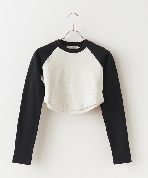 Chick(チック)の「Ragran Short L/S Tee / ショート丈ラグランTシャツ 秋物 秋服 2026年秋冬(Tシャツ/カットソー・レディース・ライトグレー/アッシュグレー/ベージュ・FREE)」の19枚目の写真