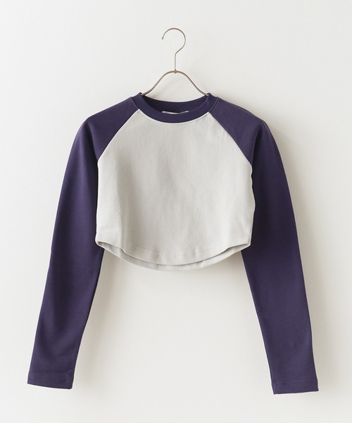 セール】Ragran Short L/S Tee / ショート丈ラグランTシャツ（T