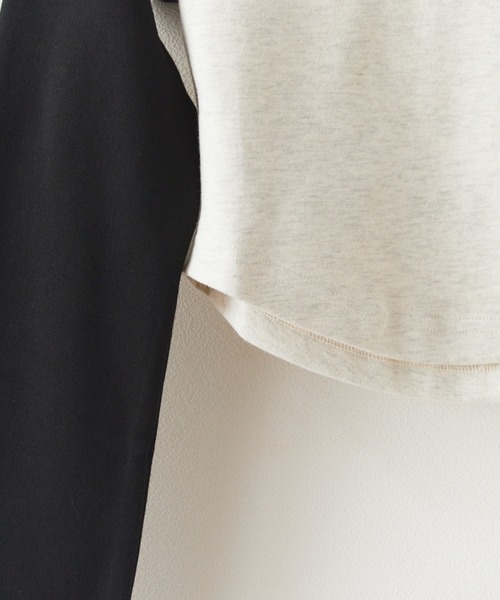 Chick(チック)の「Ragran Short L/S Tee / ショート丈ラグランTシャツ 秋物 秋服 2026年秋冬(Tシャツ/カットソー・レディース・ライトグレー/アッシュグレー/ベージュ・FREE)」の10枚目の写真