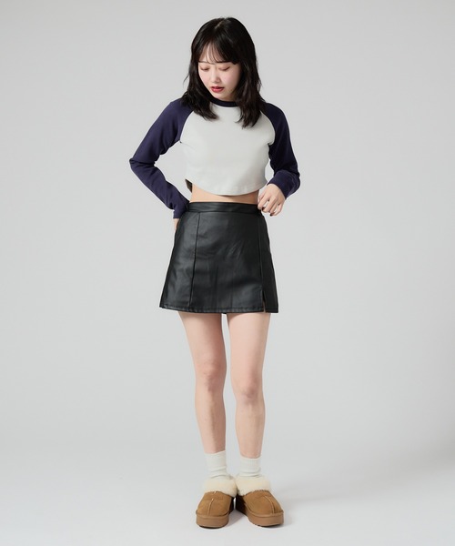 Chick(チック)の「Ragran Short L/S Tee / ショート丈ラグランTシャツ 秋物 秋服 2026年秋冬(Tシャツ/カットソー・レディース・ライトグレー/アッシュグレー/ベージュ・FREE)」の18枚目の写真