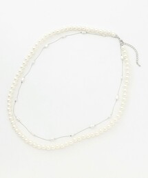 ANY（エニィ）の「２連パールチェーンネックレス（ネックレス）」