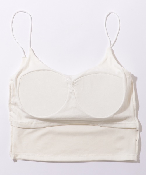 Lace Ladies(レースレディース)の「バック ツイスト カットアウト カップ付き ハーフトップ(キャミソール・レディース・ブラック/モカ/ダークグレー/ホワイト/ライトグレー/グリーン・FREE)」の20枚目の写真