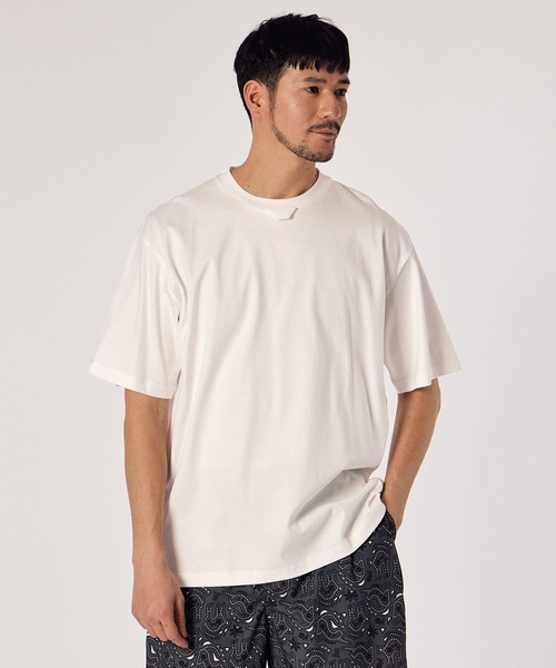 LANVIN en Bleu（ランバンオンブルー）の「【LANVIN en Bleu ESSENTIAL】CHERUBINI / ”アルベール” バックプリントTシャツ（Tシャツ/カットソー・メンズ・ホワイト/ライトグリーン/ブラック・XX-LARGE/X-LARGE/LARGE/MEDIUM/SMALL）」の7枚目の写真