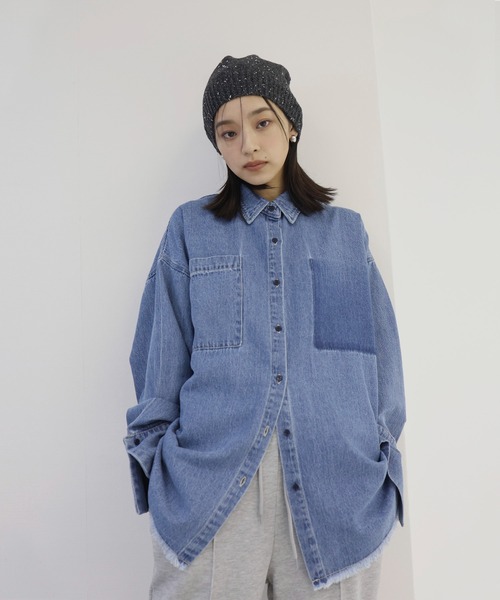 hellam（へラム）の「ラメネップニットビーニー（ニットキャップ/ビーニー・レディース・アイボリー/チャコール/ブラック・FREE）」の12枚目の写真