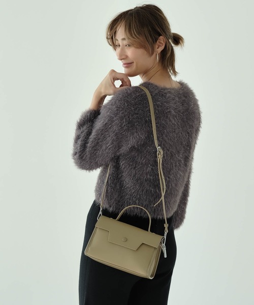 ニット セーター グリッターフェザーVネックニットPO レディース グリッターフェザーVネックニットPO（ニット/セーター）｜Mia