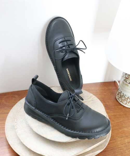 MODE KAORI（モードカオリ）の「【本革】【4E】撥水スニーカー/6136（スニーカー・レディース・ブラック/キャメル/アイボリー・22.5cm/25cm/24.5cm/24cm/23.5cm/23cm）」の19枚目の写真