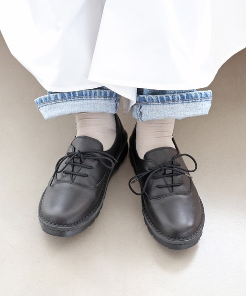 MODE KAORI（モードカオリ）の「【本革】【4E】撥水スニーカー/6136（スニーカー・レディース・ブラック/キャメル/アイボリー・22.5cm/25cm/24.5cm/24cm/23.5cm/23cm）」の21枚目の写真