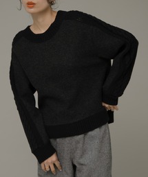 URBAN RESEARCH Sonny Label | ニット切替メルトンプルオーバー(ニット/セーター)