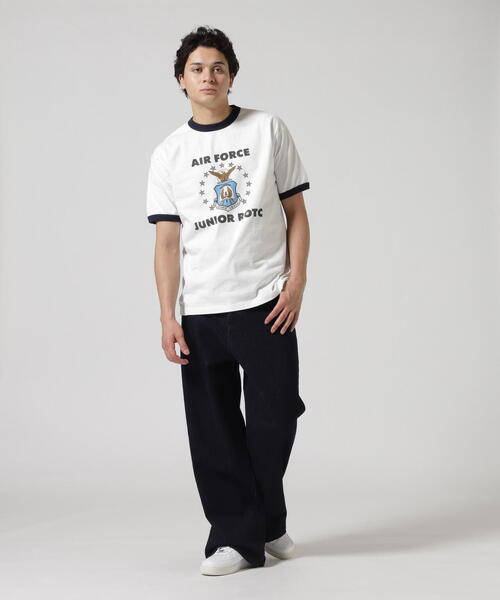 AVIREX（アヴィレックス）の「MIL. ACADEMY T-SHIRT "AF.JR" / ミリタリーアカデミー 半袖Tシャツ / AVIREX / アヴィレックス（Tシャツ/カットソー・メンズ・ネイビー/ホワイト・MEDIUM/LARGE/X-LARGE/XX-LARGE）」の14枚目の写真
