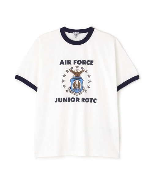 AVIREX（アヴィレックス）の「MIL. ACADEMY T-SHIRT "AF.JR" / ミリタリーアカデミー 半袖Tシャツ / AVIREX / アヴィレックス（Tシャツ/カットソー・メンズ・ネイビー/ホワイト・MEDIUM/LARGE/X-LARGE/XX-LARGE）」の2枚目の写真