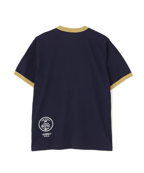 AVIREX（アヴィレックス）の「MIL. ACADEMY T-SHIRT "AF.JR" / ミリタリーアカデミー 半袖Tシャツ / AVIREX / アヴィレックス（Tシャツ/カットソー・メンズ・ネイビー/ホワイト・MEDIUM/LARGE/X-LARGE/XX-LARGE）」の3枚目の写真