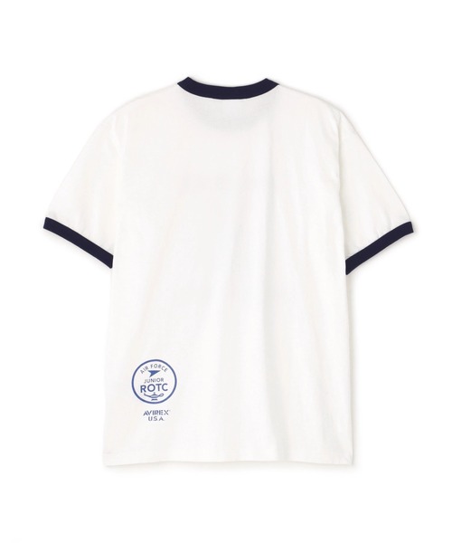 AVIREX（アヴィレックス）の「MIL. ACADEMY T-SHIRT "AF.JR" / ミリタリーアカデミー 半袖Tシャツ / AVIREX / アヴィレックス（Tシャツ/カットソー・メンズ・ネイビー/ホワイト・MEDIUM/LARGE/X-LARGE/XX-LARGE）」の5枚目の写真
