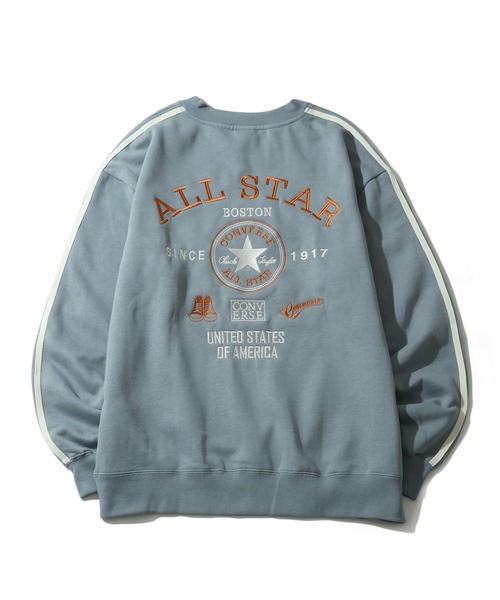 CONVERSE(コンバース)の「【CONVERSE/コンバース】袖ライン 入り バック刺繍 クルーネック 長袖 スウェット(スウェット・メンズ・ネイビー/ダークブルー/スミクロ/ホワイト/オートミール/ブラック・M/LL/L)」の14枚目の写真