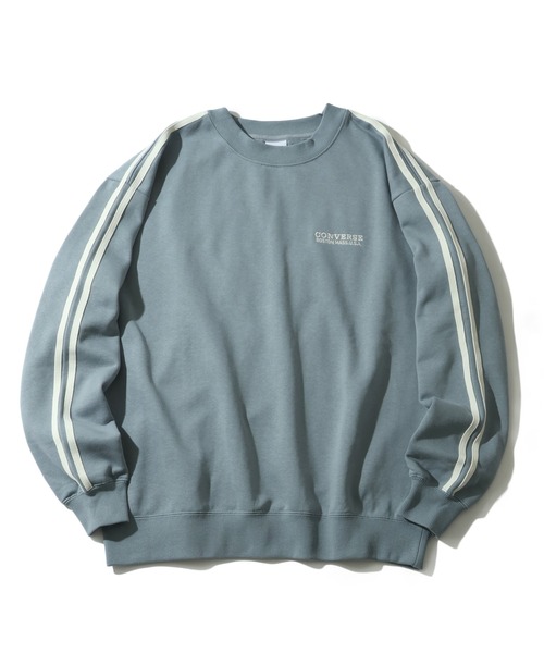CONVERSE(コンバース)の「【CONVERSE/コンバース】袖ライン 入り バック刺繍 クルーネック 長袖 スウェット(スウェット・メンズ・ネイビー/ダークブルー/スミクロ/ホワイト/オートミール/ブラック・M/LL/L)」の13枚目の写真