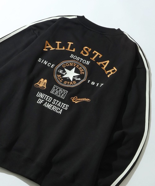 CONVERSE(コンバース)の「【CONVERSE/コンバース】袖ライン 入り バック刺繍 クルーネック 長袖 スウェット(スウェット・メンズ・ネイビー/ダークブルー/スミクロ/ホワイト/オートミール/ブラック・M/LL/L)」の18枚目の写真