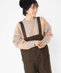 studio CLIP | 6ゲージフラワージャカードニットプルオーバー(ニット/セーター)