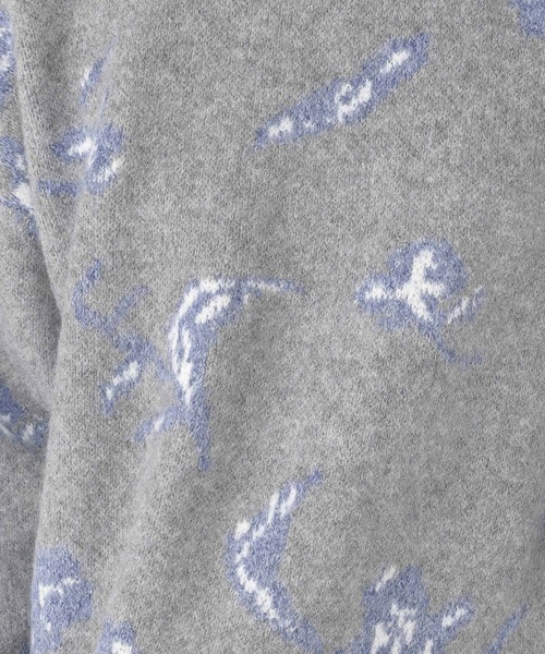 studio CLIP（スタディオクリップ）の「6ゲージフラワージャカードニットプルオーバー（ニット/セーター・レディース・ブルー/ベージュ/グレー・FREE）」の22枚目の写真