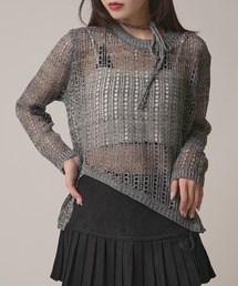 BLANK　（ブランク）の「▲Sheer Loose Knit /シア―ルーズニット（ニット/セーター）」