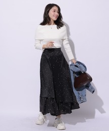 【新品】Apuweiser-riche アシメティアードプリーツスカート Apuweiser-riche（アプワイザーリッシェ）の「アシメティアード