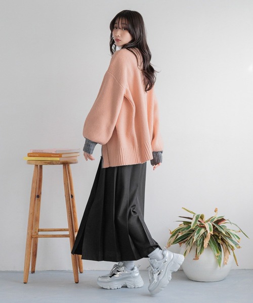 LOWRYS FARM(ローリーズファーム)の「ハイショクロングカーディガン 291613(カーディガン/ボレロ・レディース・アイボリー/ピンク/ネイビー・FREE)」の9枚目の写真