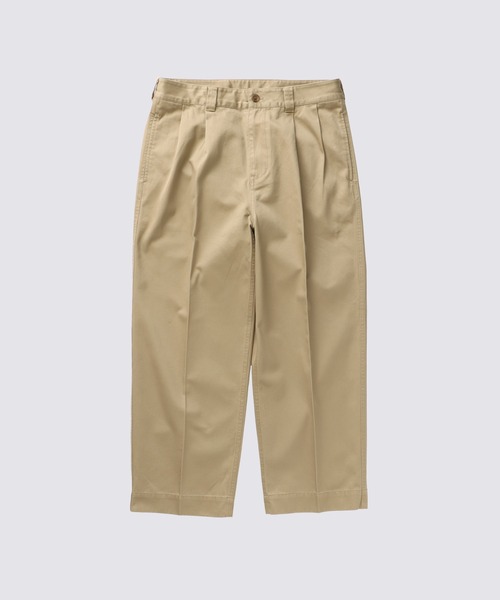 FIDELITY(フィデリティ)の「2TUCK TWILL TROUSERS PANTS / トラウザーパンツ(その他パンツ・メンズ・カーキ/ベージュ/ブラック・LARGE/MEDIUM/X-LARGE)」の1枚目の写真