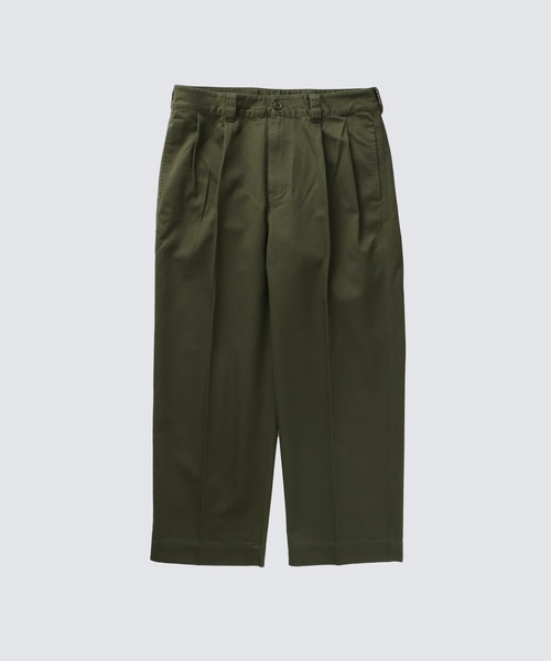FIDELITY(フィデリティ)の「2TUCK TWILL TROUSERS PANTS / トラウザーパンツ(その他パンツ・メンズ・カーキ/ベージュ/ブラック・LARGE/MEDIUM/X-LARGE)」の3枚目の写真