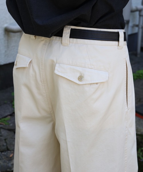 FIDELITY(フィデリティ)の「2TUCK TWILL TROUSERS PANTS / トラウザーパンツ(その他パンツ・メンズ・カーキ/ベージュ/ブラック/オフホワイト・LARGE/MEDIUM/X-LARGE)」の20枚目の写真