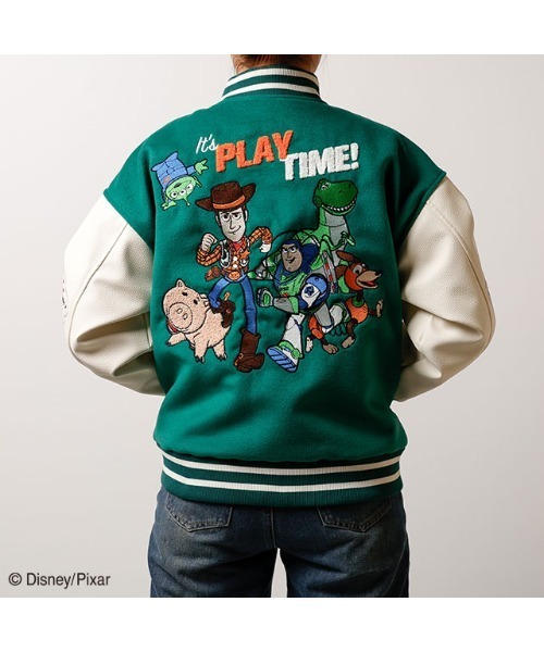 [美品]Disney 日本地図スカジャンジャケット TAILOR TOYO[テーラー東洋] スカジャン TT15198 港商 スペシャル