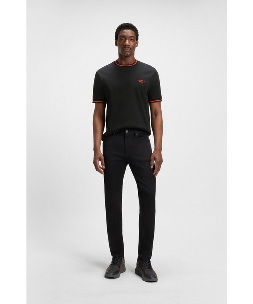 BOSS(ボス)の「Porsche x BOSS アクティブ コットンブレンド Tシャツ(Tシャツ/カットソー・メンズ・オレンジ/ブラック・S/M/L/XL/XXXL/XXL)」の5枚目の写真