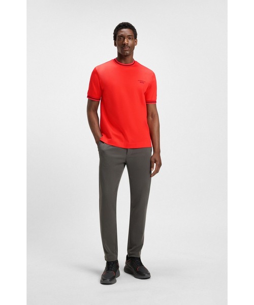 BOSS(ボス)の「Porsche x BOSS アクティブ コットンブレンド Tシャツ(Tシャツ/カットソー・メンズ・オレンジ/ブラック・S/M/L/XL/XXXL/XXL)」の9枚目の写真