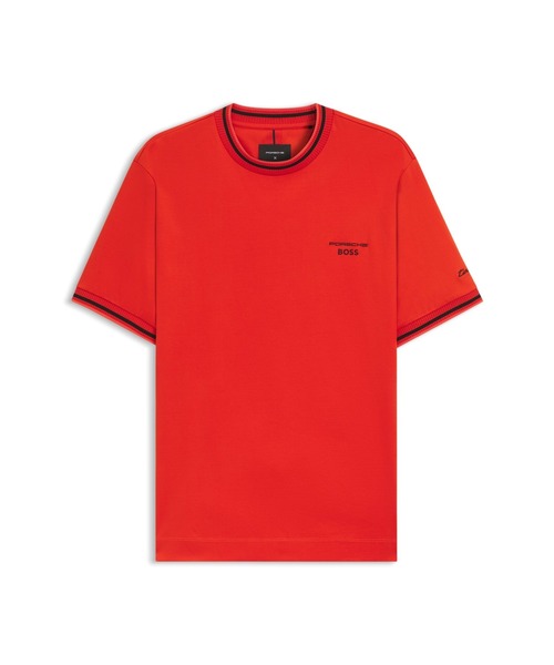 BOSS(ボス)の「Porsche x BOSS アクティブ コットンブレンド Tシャツ(Tシャツ/カットソー・メンズ・オレンジ/ブラック・S/M/L/XL/XXXL/XXL)」の10枚目の写真