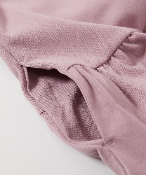 devirock(デビロック)の「裾ティアード バックプリント ワンピース(ワンピース・キッズ・ライトグレー/スミクロ/ピンク系その他/ブルー・140cm/130cm/120cm/110cm/100cm)」の11枚目の写真